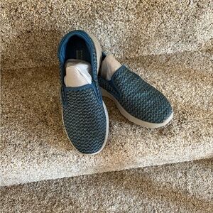 Skechers Blue Athletic Slip-On Shoes with Mesh Upper